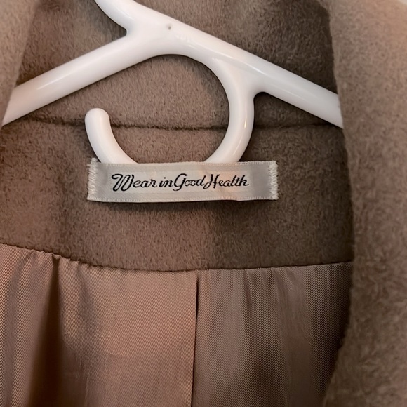 Cedarhurst Classics Wear in Good Health Taupe Tan Wool Coat - Picture 4 of 16
